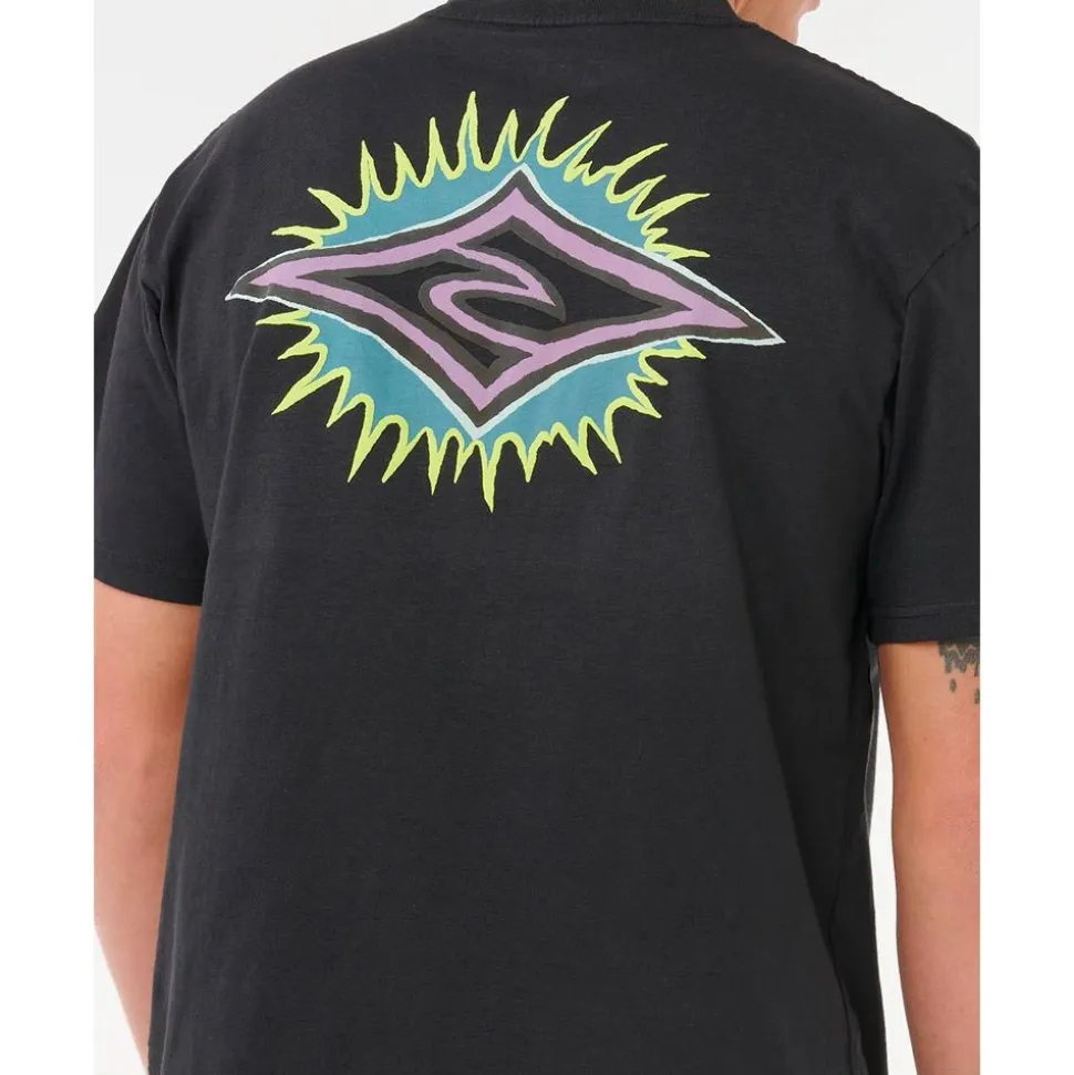 Tee-shirt Rip Curl Raw Burst Tee Shirt Black