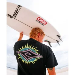 Tee-shirt Rip Curl Raw Burst Tee Shirt Black