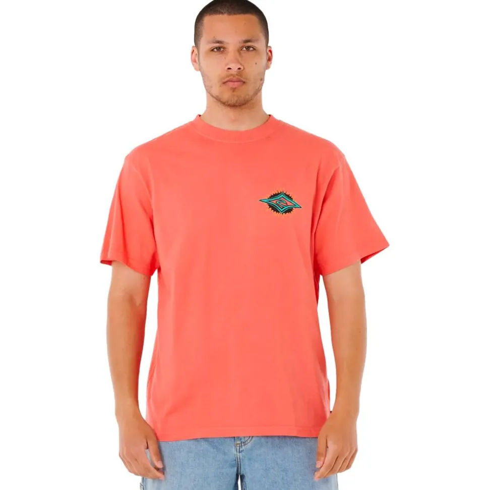Tee-shirt Rip Curl Raw Burst Tee Shirt Rose Sky