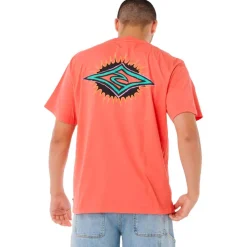 Tee-shirt Rip Curl Raw Burst Tee Shirt Rose Sky