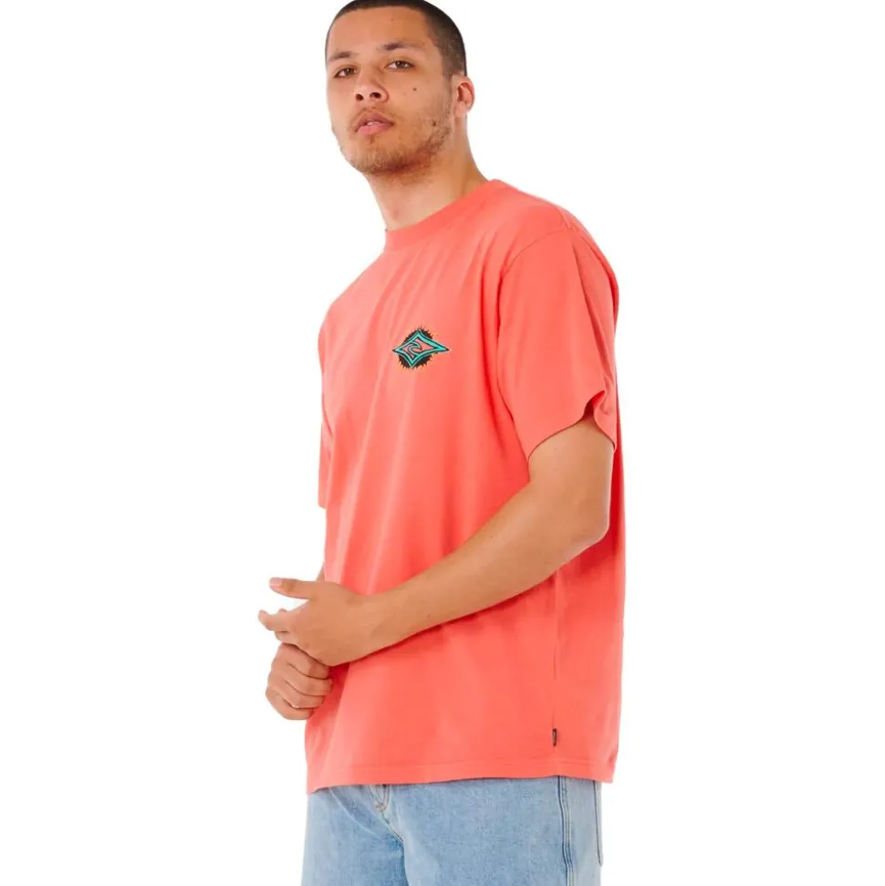 Tee-shirt Rip Curl Raw Burst Tee Shirt Rose Sky