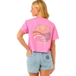Tee-shirt Rip Curl Sun & Sea Crop Pink