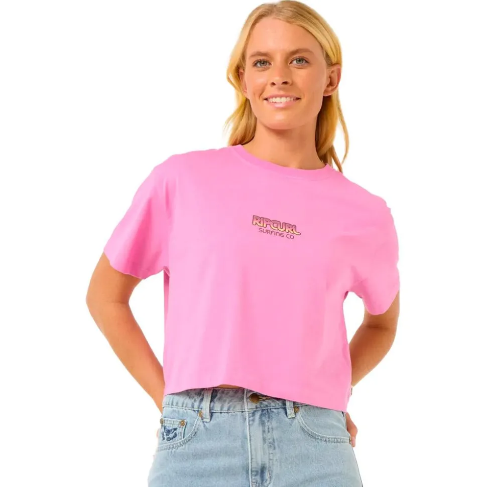 Tee-shirt Rip Curl Sun & Sea Crop Pink