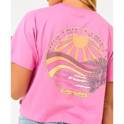 Tee-shirt Rip Curl Sun & Sea Crop Pink