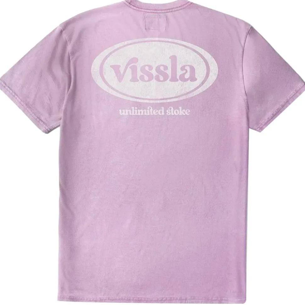 Tee-shirt Vissla Unlimited Cosmic Wash Short Sleeve Plum