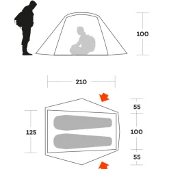 Tente Ferrino Blow 2 Oil Blue