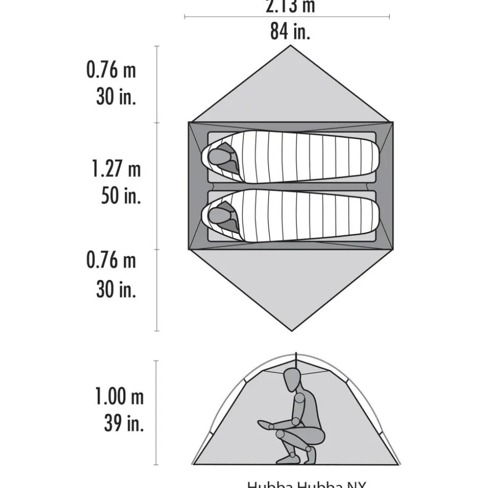 Tente MSR Hubba Hubba Nx Gray