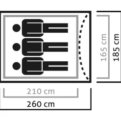 Tente Salewa Litetrek III Lightgrey Cactus
