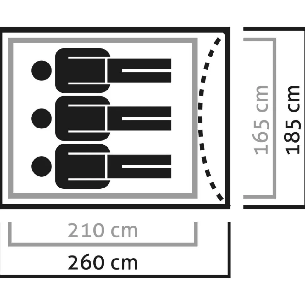 Tente Salewa Litetrek III Lightgrey Cactus