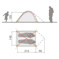 Tente Vaude Campo Compact 2P Terracotta