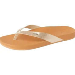 Tongs Reef Cushion Court Girlss Tan Champagne