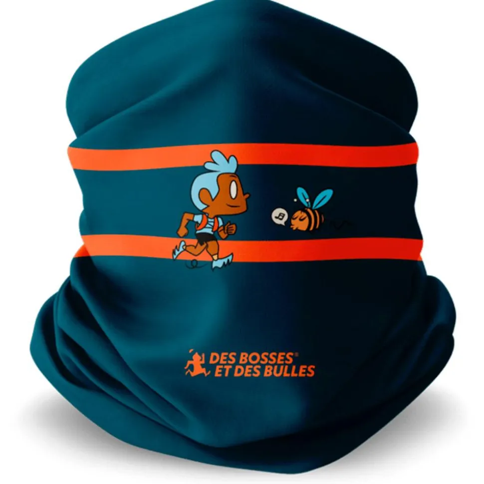 Tour de cou Bv Sport Foulard Original Collector Des Bosses Et Des Bulles Beebeer Bleu