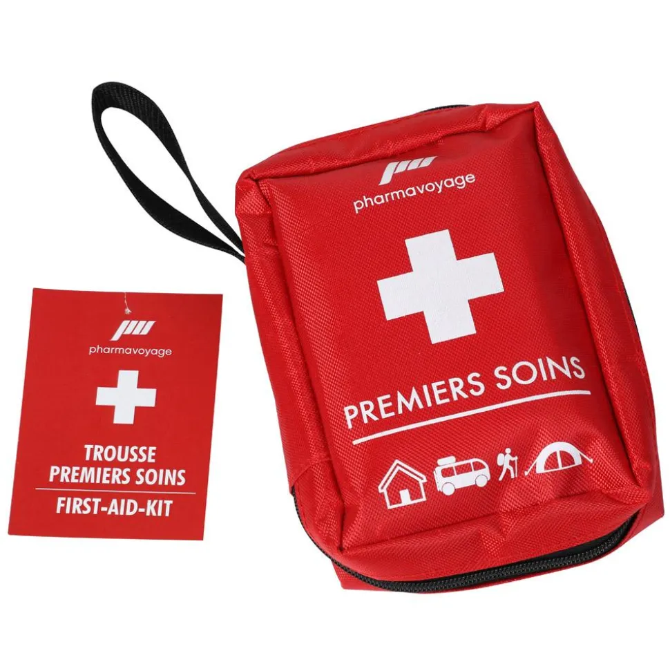 Trousse de secours Pharmavoyage Premiers Soins Rouge