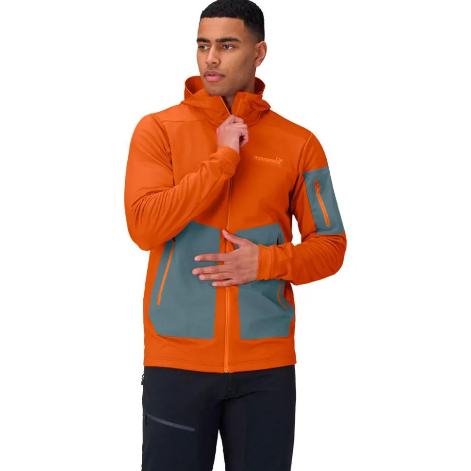 Veste d’alpinisme Norrona Falketind Warm 2 Stretch Hood M Gold Flame