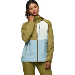 Veste de rando Cotopaxi Impermeo 3L Hooded Shell Jacket W Moss And Sea Spray