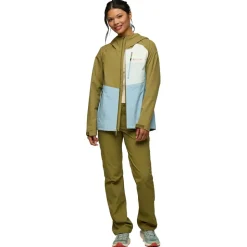 Veste de rando Cotopaxi Impermeo 3L Hooded Shell Jacket W Moss And Sea Spray