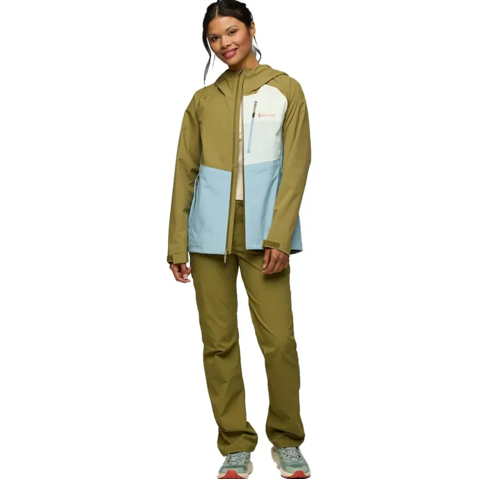 Veste de rando Cotopaxi Impermeo 3L Hooded Shell Jacket W Moss And Sea Spray