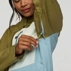 Veste de rando Cotopaxi Impermeo 3L Hooded Shell Jacket W Moss And Sea Spray