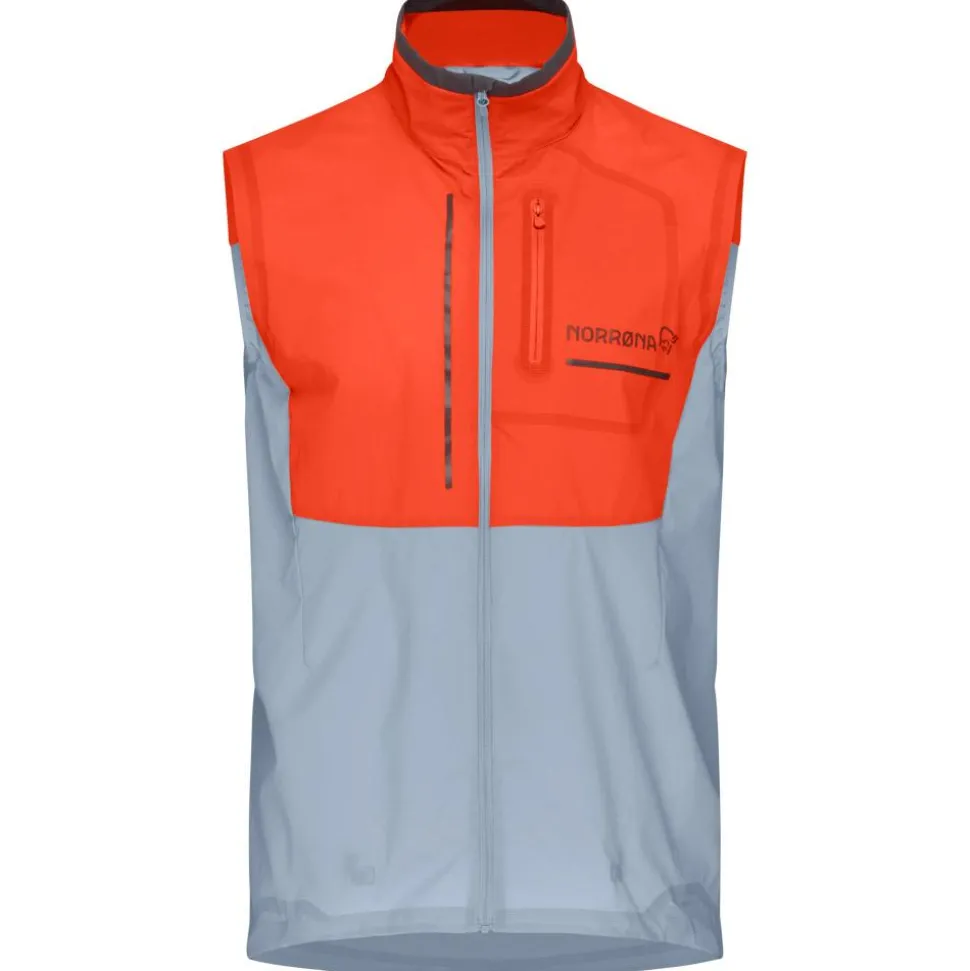 Veste de trail Norrona senja aero90 Vest M's Arednalin - Blue Fog