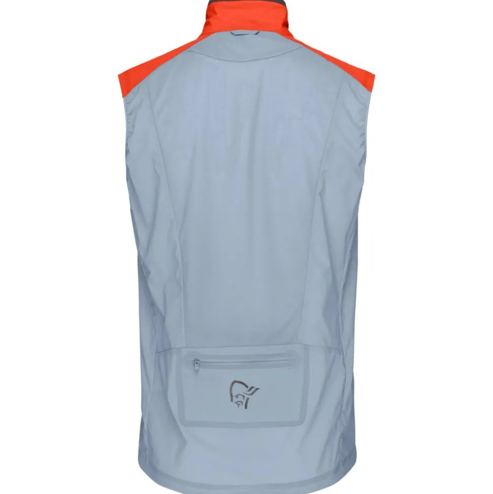 Veste de trail Norrona senja aero90 Vest M's Arednalin - Blue Fog