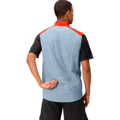 Veste de trail Norrona senja aero90 Vest M's Arednalin - Blue Fog