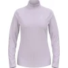 Veste de trail Odlo Roy Mid Layer 1/2 Zip W Lilac Gray Ridge