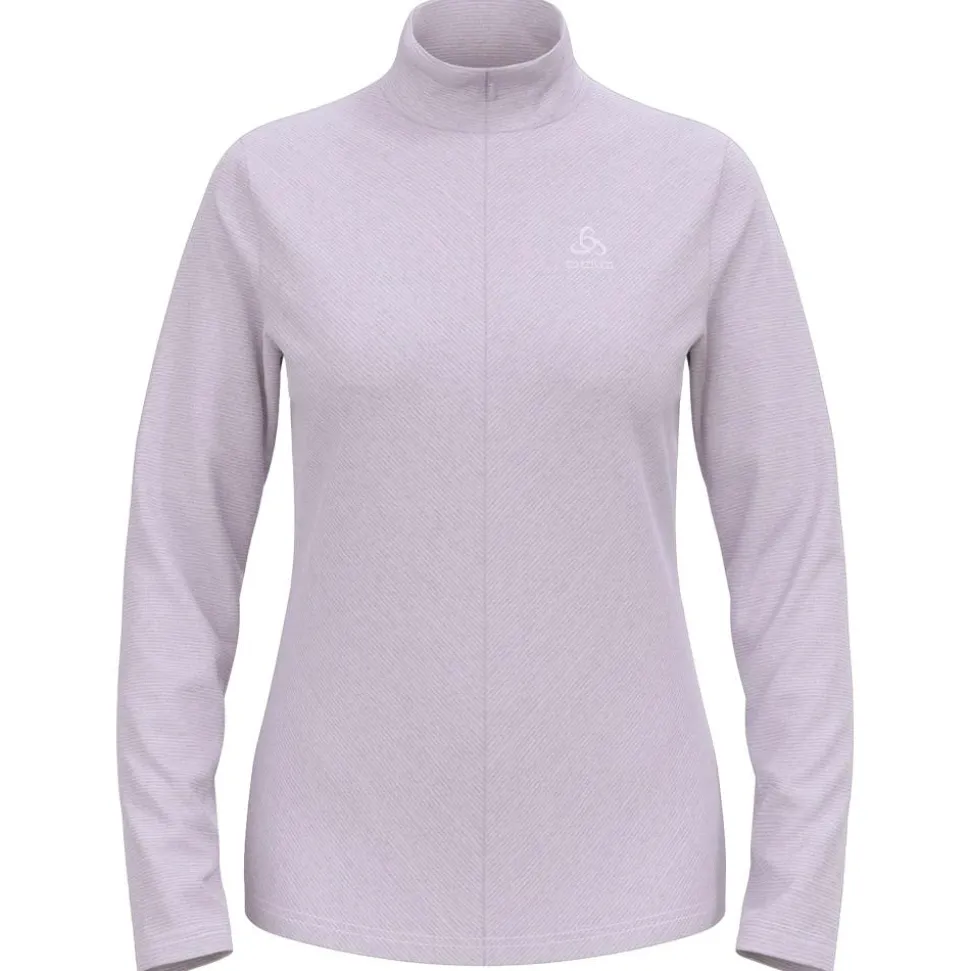 Veste de trail Odlo Roy Mid Layer 1/2 Zip W Lilac Gray Ridge
