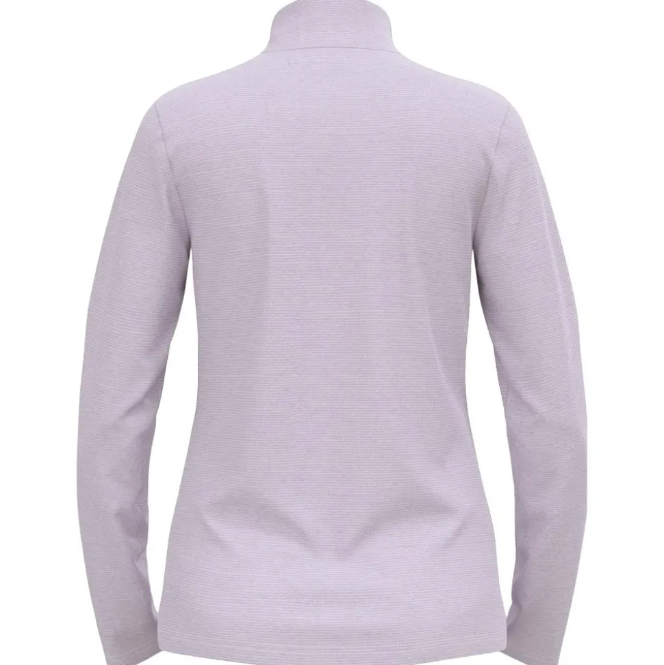 Veste de trail Odlo Roy Mid Layer 1/2 Zip W Lilac Gray Ridge