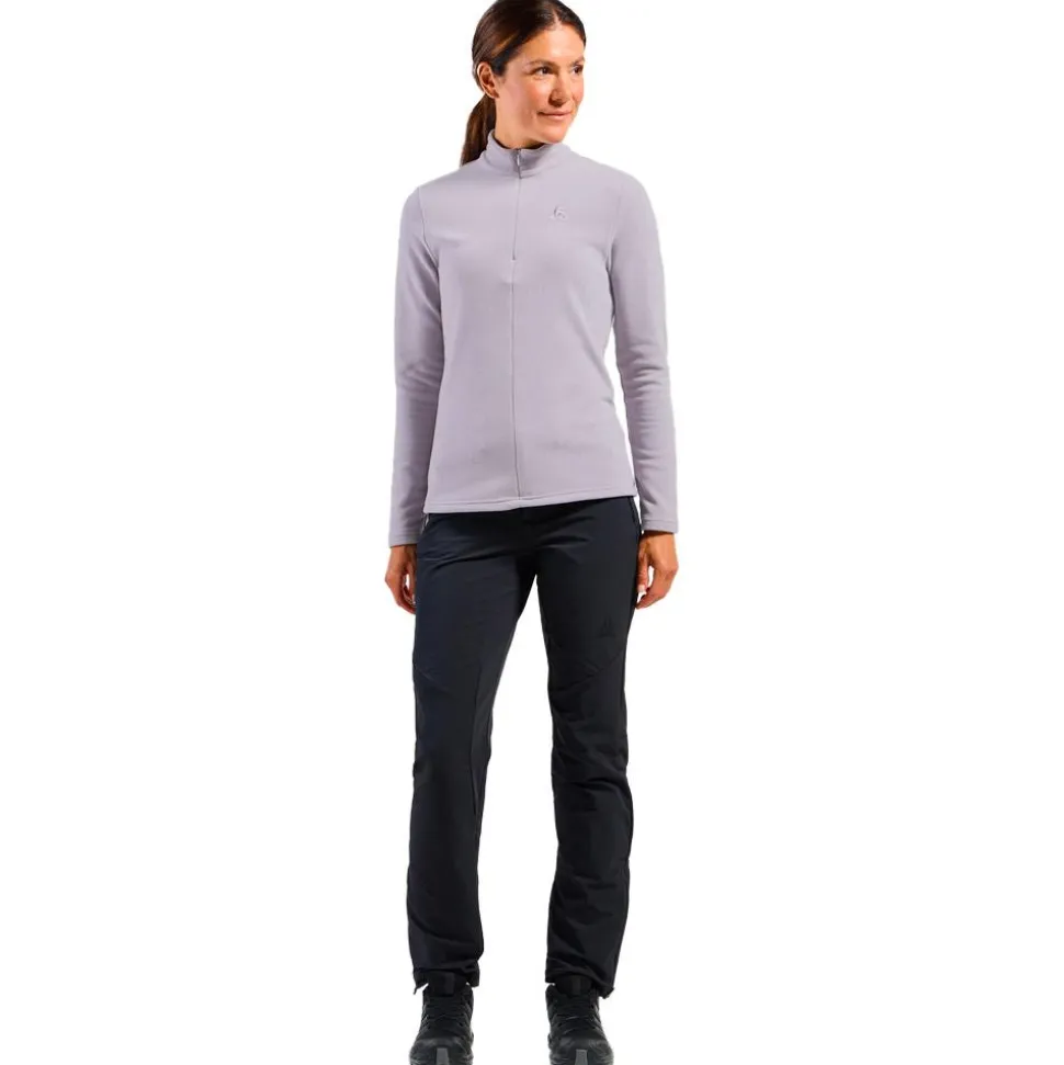 Veste de trail Odlo Roy Mid Layer 1/2 Zip W Lilac Gray Ridge