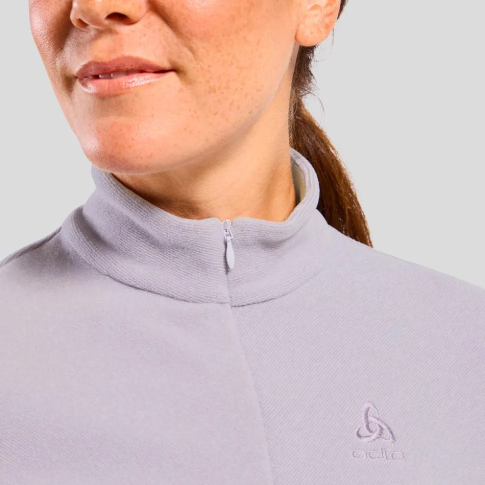 Veste de trail Odlo Roy Mid Layer 1/2 Zip W Lilac Gray Ridge