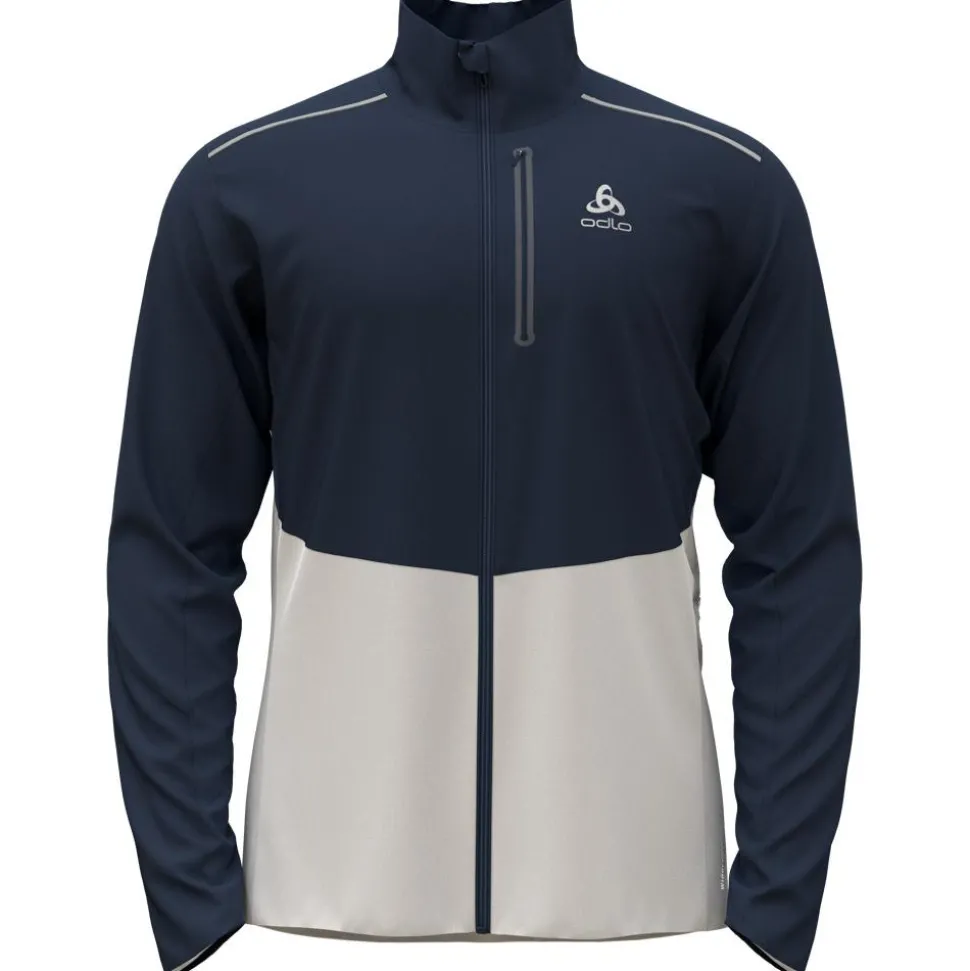 Veste Nordique Odlo Langnes Jkt Dark Sapphire White