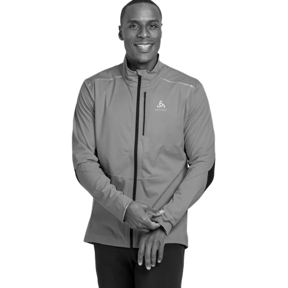 Veste Nordique Odlo Langnes Jkt Dark Sapphire White