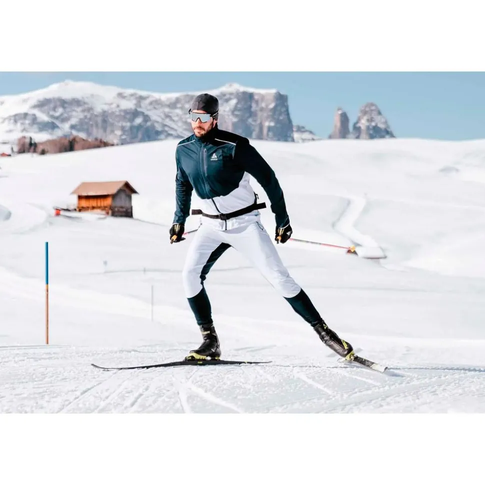 Veste Nordique Odlo Langnes Jkt Dark Sapphire White