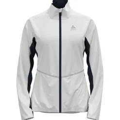 Veste Nordique Odlo Markenes Wmn Jkt White/Dark Sapphire