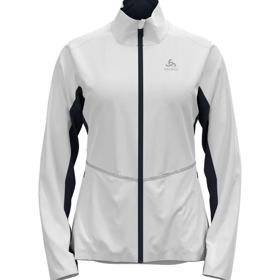 Veste Nordique Odlo Markenes Wmn Jkt White/Dark Sapphire